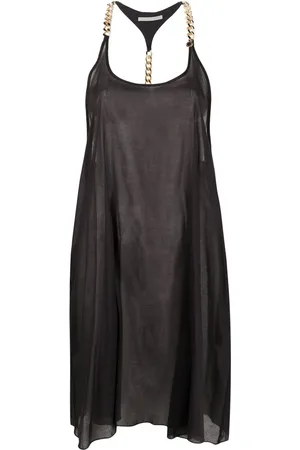Stella McCartney Vestido midi con cuello redondo