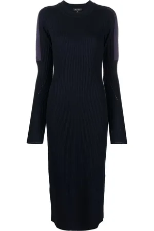 RAG&BONE Vestido midi Nikole tejido de canalé