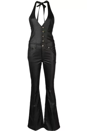 Retrofete Jumpsuit largo Cynthia con cuello halter