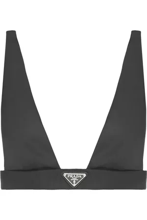Prada Bralette con placa del logo