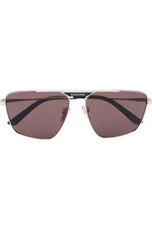 Balenciaga Lentes de sol con armazón estilo piloto