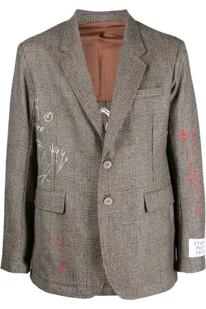 Etudes Blazer con botones y estampado de garabatos