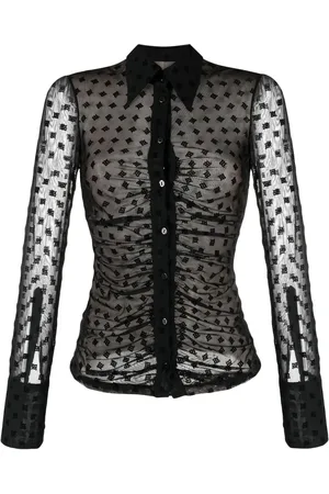 MISBHV Camisa con motivo de monograma