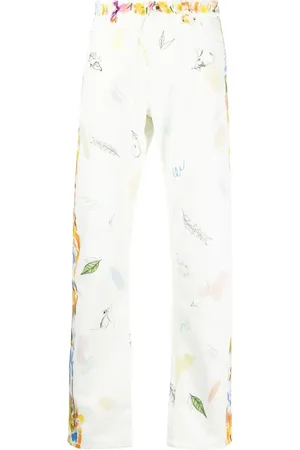 Casablanca Jeans rectos con estampado gráfico