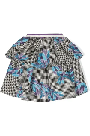 PUCCI Junior Falda corta con motivo pied de poule