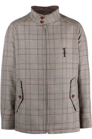 Comme des Garçons Chamarra con paneles y motivo de cuadros