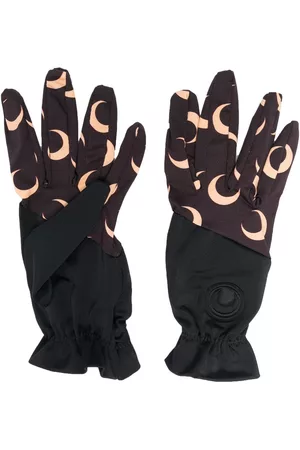 Marine Serre Mujer Guantes - Guantes con motivo Crescent Moon