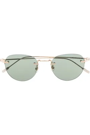 Montblanc Lentes de sol con armazón redonda