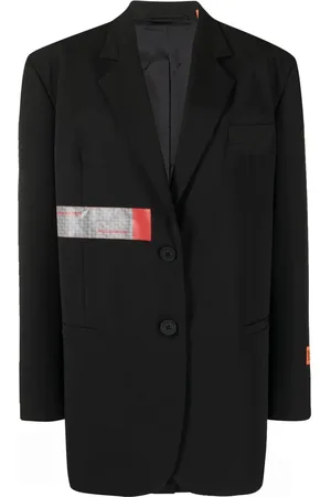 Heron Preston Blazer de vestir con franja del logo