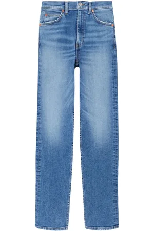 RE/DONE Jeans rectos con efecto blanqueado años 70