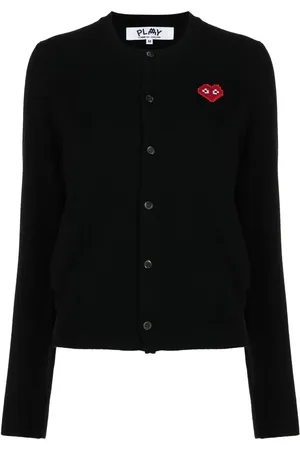 Comme des Garçons Cárdigan con parche del logo