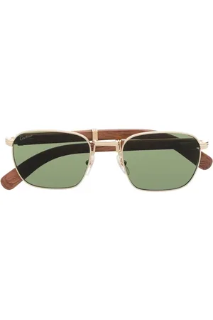 Cartier Lentes de sol con armazón cuadrada