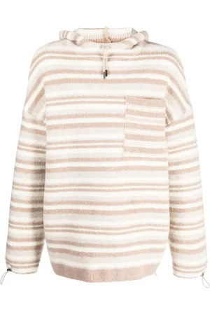 Jacquemus Hoodie tejido oversize con motivo de rayas