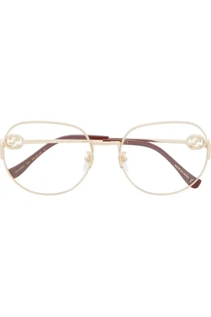 Gucci Lentes con armazón redonda oversize