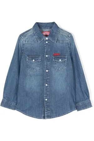 Diesel Camisa de mezclilla Ceko con logo bordado