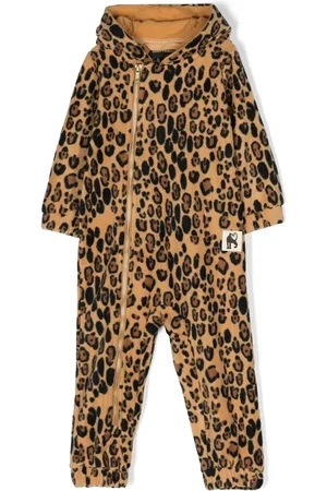 Mini Rodini Overol con estampado de leopardo