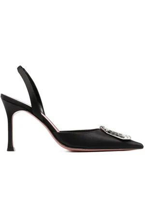 Amina Muaddi Zapatillas Camelia con tacón 90mm