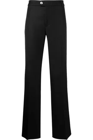BLUMARINE Pantalones rectos con detalles de cristal