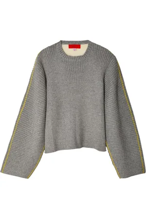 ECKHAUS LATTA Suéter tejido de canalé con rayas