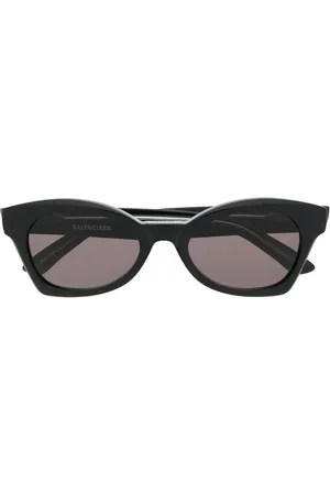 Balenciaga Lentes del sol con armazón cuadrada y logo estampado