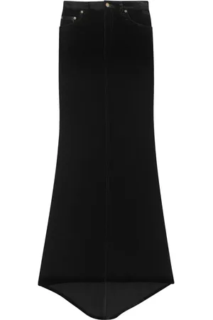 Saint Laurent Falda estilo sirena efecto de terciopelo