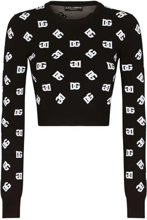 Dolce & Gabbana Suéter con logo DG en jacquard