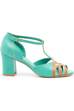 Sarah Chofakian Sandalias Chiara con diseño color block