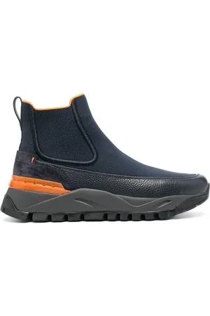 santoni Botas Chelsea con paneles en contraste