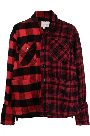 GREG LAUREN Sobrecamisa con motivo de cuadros