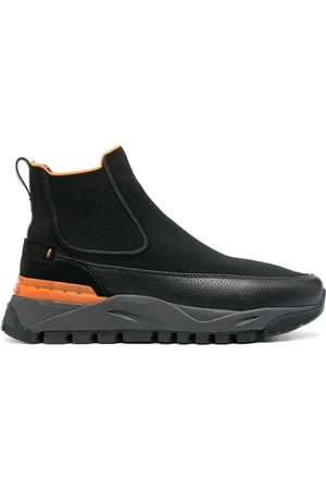 santoni Botas Chelsea con paneles en contraste