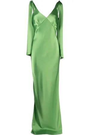 V:PM ATELIER Vestido de fiesta drapeado con efecto satinado