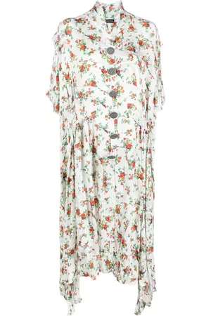 Balenciaga Mujer Midi - Vestido midi con estampado floral
