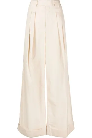 LEMAIRE Pantalones con pinzas y tiro alto