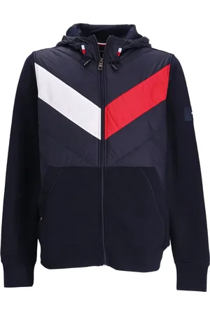 Tommy Hilfiger Hoodie con estampado chevron y cierre