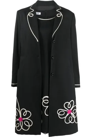 Moschino Set de abrigo y vestido con motivo floral 2000