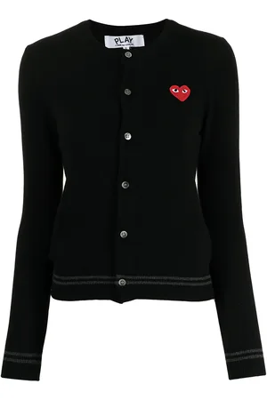 Comme des Garçons Cárdigan con logo bordado