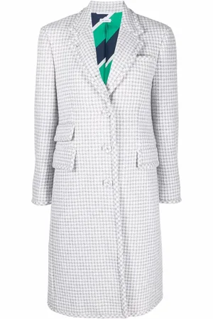 Thom Browne Sobretodo en bouclé con motivo pied de poule