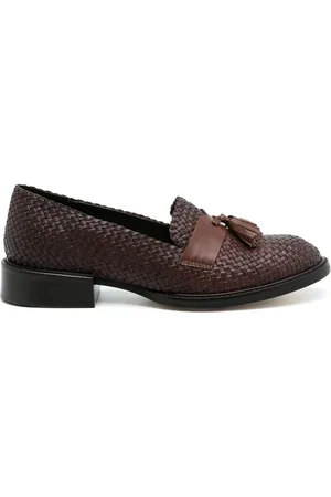 Sarah Chofakian Zapatos oxford con detalle de borlas