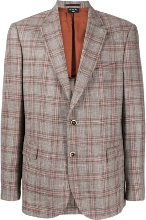 N.PEAL Blazer con cuadros estampados