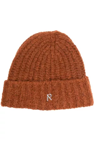 Represent Hombre Gorros - Gorro tejido de canalé con placa del logo