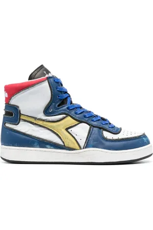 Diadora Tenis altos con diseño color block
