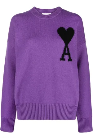 Ami Suéter con logo en intarsia