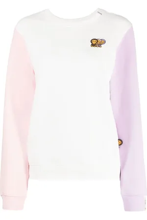 A Bathing Ape Sudadera con logo bordado y diseño color block
