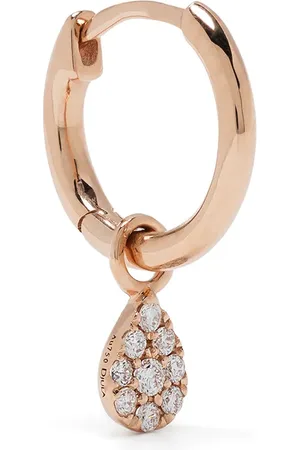 DJULA Arracada en oro rosa de 18kt con diamantes