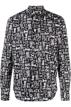 Comme des Garçons Camisa manga larga con logo estampado