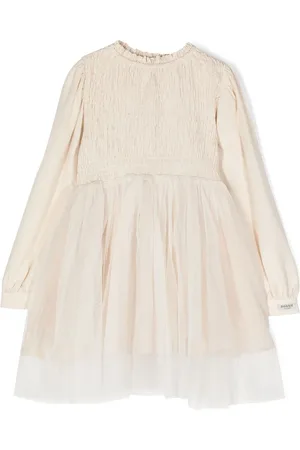 Donsje Vestido de tul fruncido