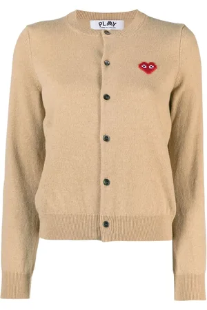 Comme des Garçons Cárdigan con motivo de corazones
