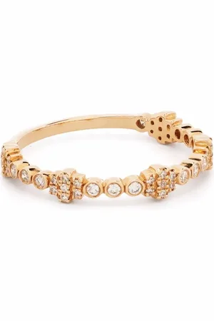 DJULA Anillo Accumulation en oro rosa de 18kt con diamantes