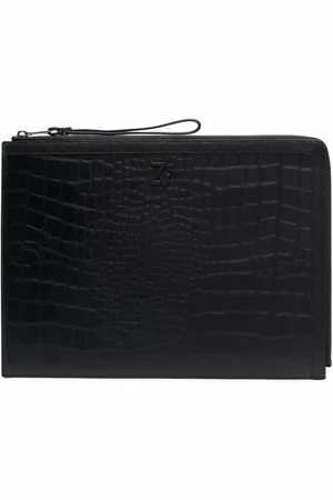 Zadig & Voltaire Bolsa de mano con efecto de piel de cocodrilo