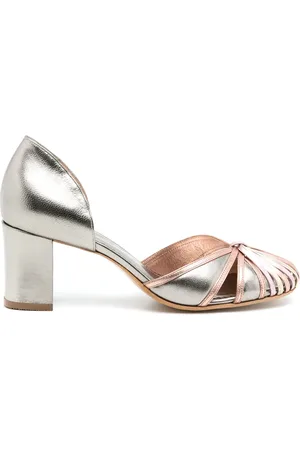 Sarah Chofakian Scarpin metallic-finish pumps